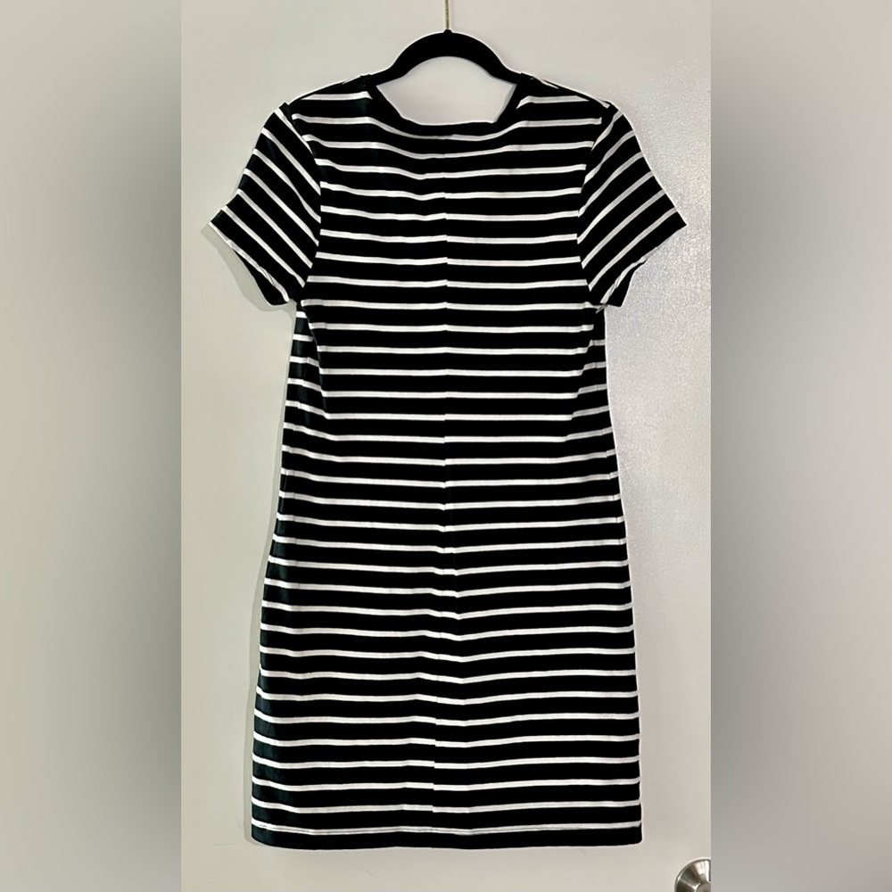 Old Navy Black and White Striped Tee Shirt Dress Size Large - Picture 3 of 12